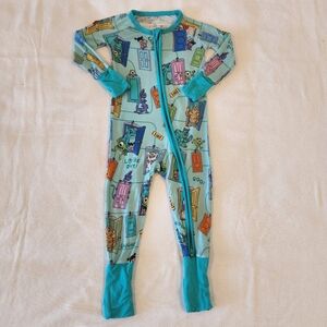 Little Sleepies Disney Monsters Inc Zippy 6-12 months Lunaluxe Bamboo